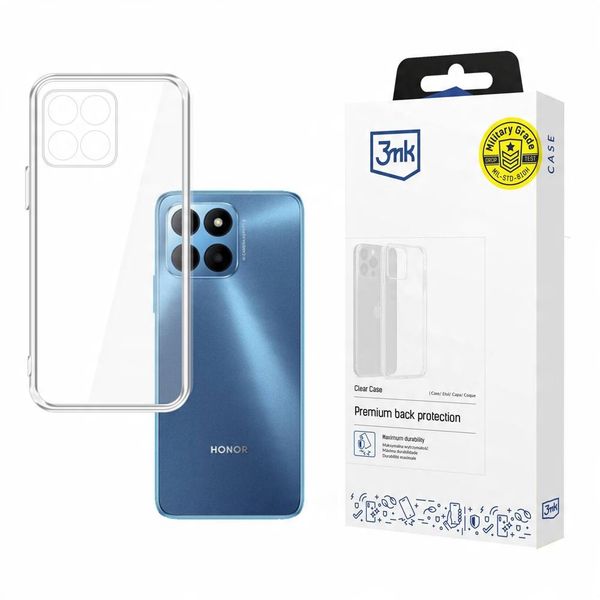 Silikonowe etui na Honor 70 Lite - 3mk Clear Case zdjęcie 1