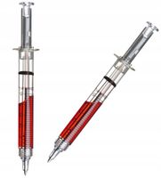 DŁUGOPIS STRZYKAWKA ZABAWNY PREZENT DLA LEKARZA PIELĘGNIARKI FARMACEUTY