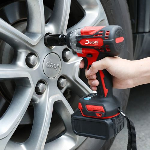 KLUCZ UDAROWY AKUMULATOROWY BEZSZCZOTKOWY do KÓŁ 20V 1/2'' 2xAKU NASADKI na Arena.pl