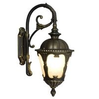 Elewacyjna LAMPA zewnętrzna TYBR 4686 Nowodvorski klasyczna OPRAWA metalowa latarenka ogrodowa IP44 brązowa złota