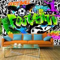 Fototapeta - Piłkarskie graffiti 350x245