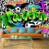 Fototapeta - Piłkarskie graffiti 350x245