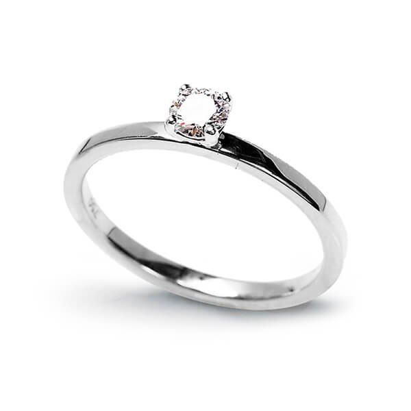 Emaga Złoty pierścionek PBD2500 - Diament zdjęcie 1