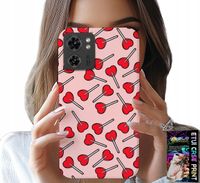 ETUI DO MOTOROLA EDGE 40 - KOBIECE, MODNE WZORY LIZAKI W SERCA CASE