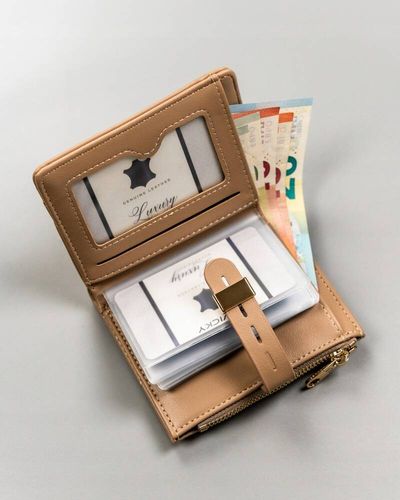 portfel damski ze skóry ekologicznej z wkładką na karty - 4u cavaldi na Arena.pl