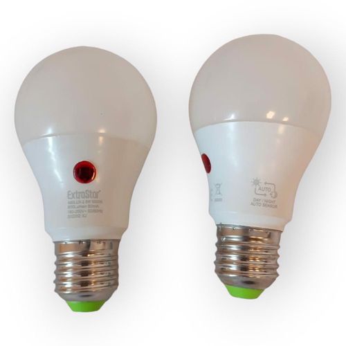 Żarówka LED E27 9W czujnik zmierzchu 6500K 2szt na Arena.pl