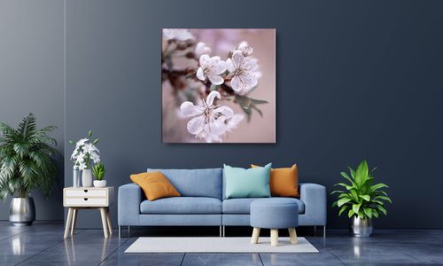 OBRAZ NA PŁÓTNIE 050 Kwiaty 70x70cm na Arena.pl