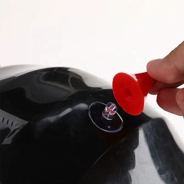 Rogi do kasku kolorowe 2szt Czerwony zdjęcie 10