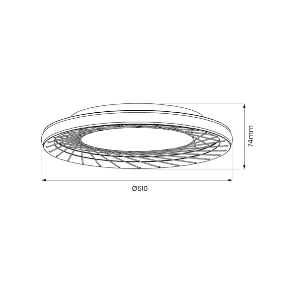 Plafon NEST 38W LED śr. 51cm zdjęcie 5