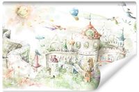 Fototapeta Dla Dzieci Bajkowe MIASTECZKO Zamek Wróżki 90cm x 60cm