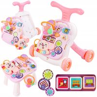 CHODZIK PCHACZ STOLIK EDUKACYJNY INTERAKTYWNY PANEL KOSZY 5W1 DLA DZIECI