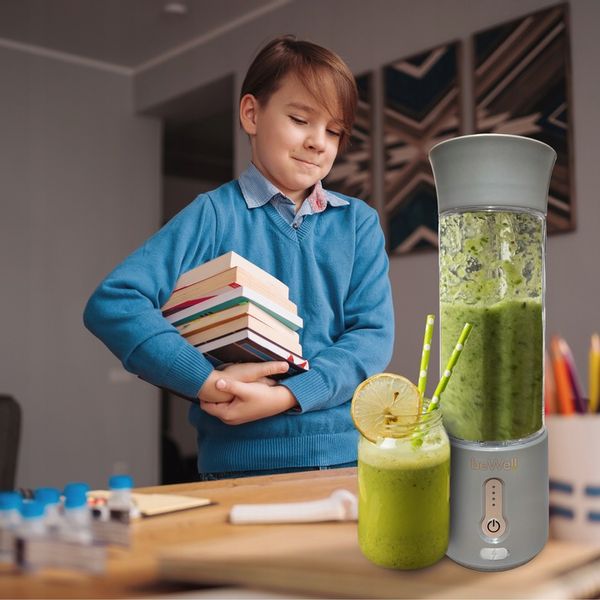 BLENDER KIELICHOWY DO SMOOTHIE I KOKTAJLI RECZNY beWell 500ml BEZPRZEWODOWY zdjęcie 6