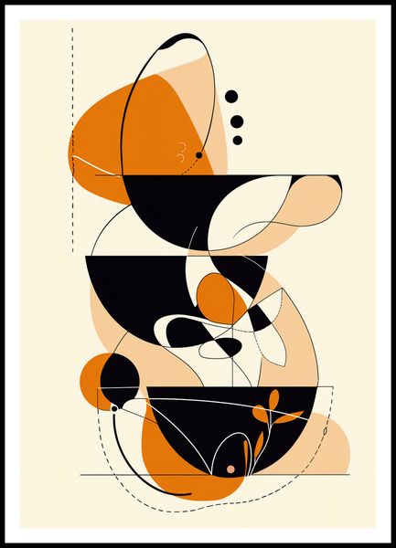 Plakat 70x100cm Taneczne Kręgi zdjęcie 3