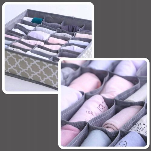 4x ORGANIZER NA BIELIZNĘ SKARPETKI UBRANIA DO SZUFLADY SZAFY ZESTAW na Arena.pl