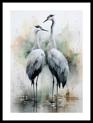 Plakat 29,7x42cm Tańczące Czaple na Arena.pl