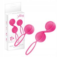 Kulki dopochwowe z ciężarkami, ćwiczenie mięśni Kegla. Różowe.