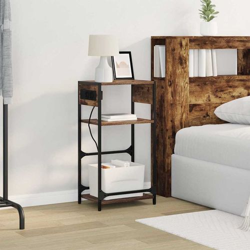 Szafka Nocna z szufladą Wędzony dąb 40 x 27 x 76 cm na Arena.pl