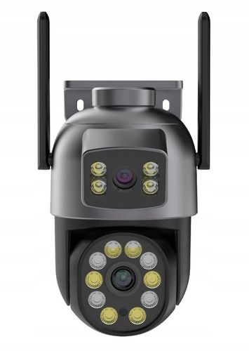 KAMERA ZEWNĘTRZNA OBROTOWA PODWÓJNA IP WiFi HD 5X ZOOM SMART DETEKCJA ALARM na Arena.pl