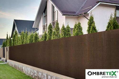 Siatka Cieniująca 1,5x15m 95% 200g Osłona Na Ogrodzenie Płot Brązowa Brąz na Arena.pl