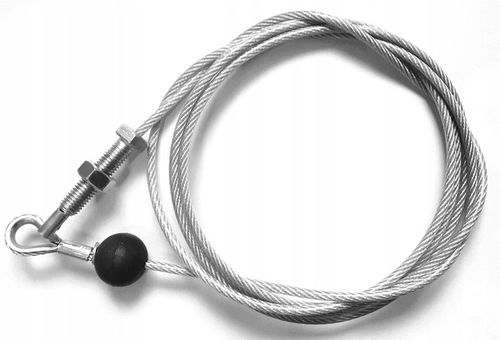 Linka stalowa w PCV 4/5mm do atlasu 265cm ze śrubą na Arena.pl