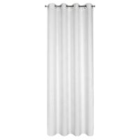 Elegancka zasłona na przelotkach ALETA z tkaniny szenilowej 135X250 biała