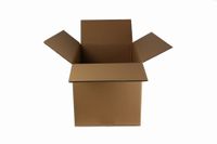 Karton klapowy 370x370x260mm  5W fala BC 540g/m2 szary 37x37x26cm x1