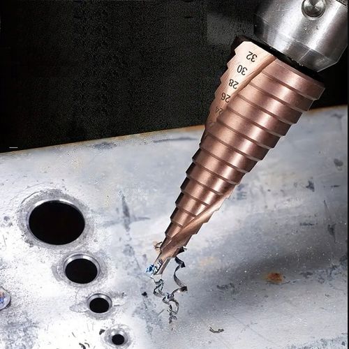 WIERTŁA KOBALTOWE STOPNIOWE STOŻKOWE DO METALU STALI ZESTAW HSS CO/M35 na Arena.pl