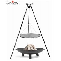 GRILL OGRODOWY COOKKING 180 CM, STALOWY RUSZT 60 CM + PALENISKO BALI 70 CM