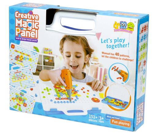 Puzzle Klocki w walizce + wkrętarka 151 el. na Arena.pl