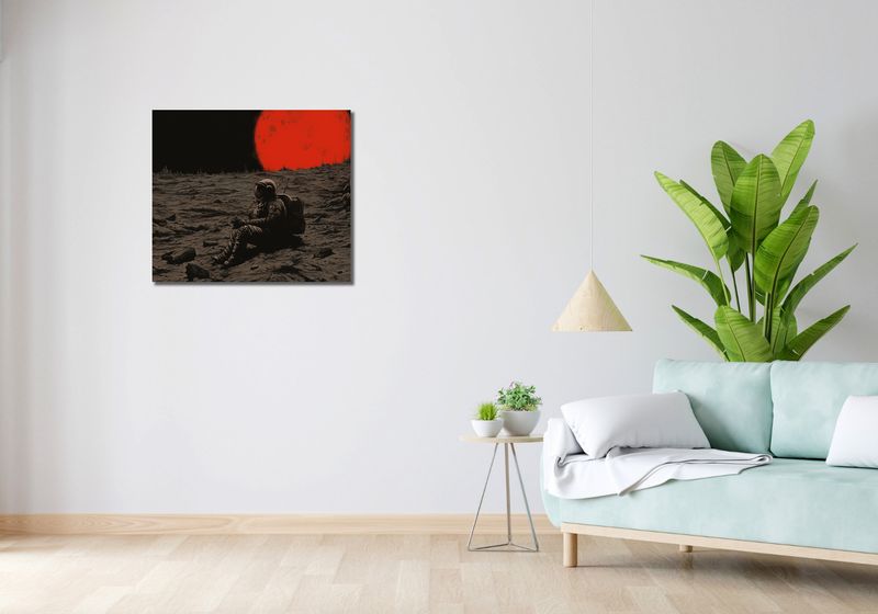 Obraz 70x60cm Samotność w Kosmosie zdjęcie 2