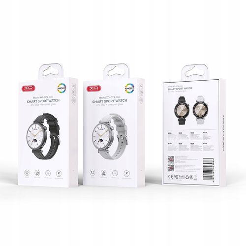 XO SMARTWATCH GT4 MINI AMOLED SREBRNY na Arena.pl