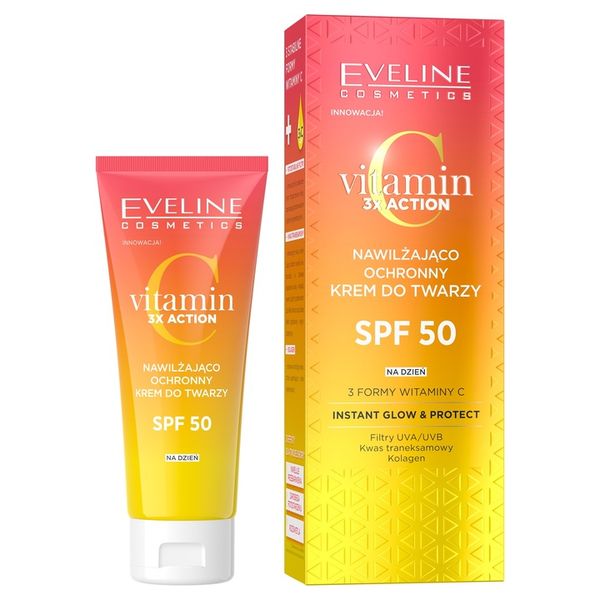 Eveline Cosmetics Vitamin C 3X Action krem SPF 50 zdjęcie 2