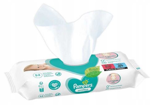 pampers chusteczki nawilżane sensitive 52 szt. - 1 op. na Arena.pl