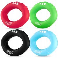 ZESTAW SILIKONOWYCH OWALNYCH ŚCISKACZY DO TRENINGU DŁONI HAND GRIP 4