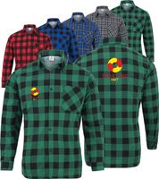 KOSZULA FLANELOWA z TWOIM HAFTEM LOGO GRAFIKA NAPIS firmowa reklamowa 10szt