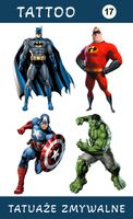 Tatuaże zmywalne Avengers