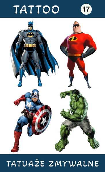Tatuaże zmywalne Avengers zdjęcie 1