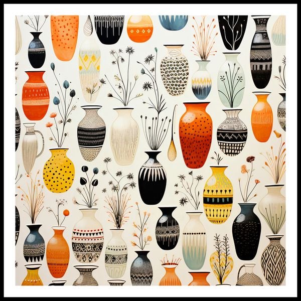 Plakat 70x70cm Symfonia Wazonów zdjęcie 3