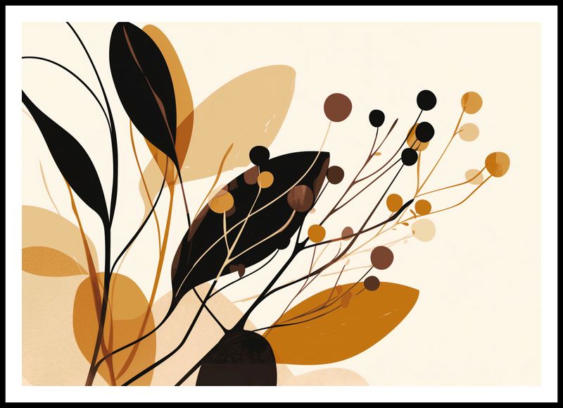 Plakat 100x70cm Jesienne Sylwety zdjęcie 3