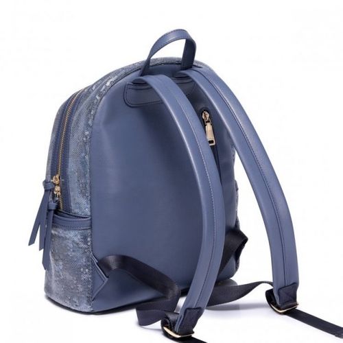 Błyszczący niebieski plecak na Arena.pl