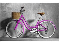 60X40CM FIOLETOWA DAMKA OBRAZ