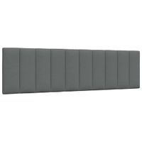 Poduszka na wezgłowie, ciemnoszara, 180 cm, tkanina