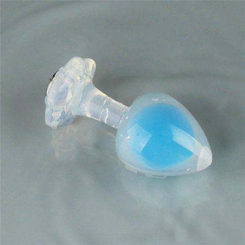 Gemoria Silicone Butt Plug (Glow-In-The-Dark) - Blue na Arena.pl
