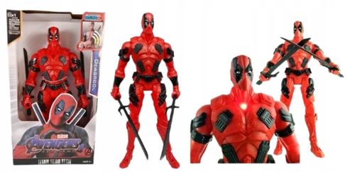 DEADPOOL Avengers figurka z dźwiękiem ruchome elementy wielkość 30 cm Duży na Arena.pl