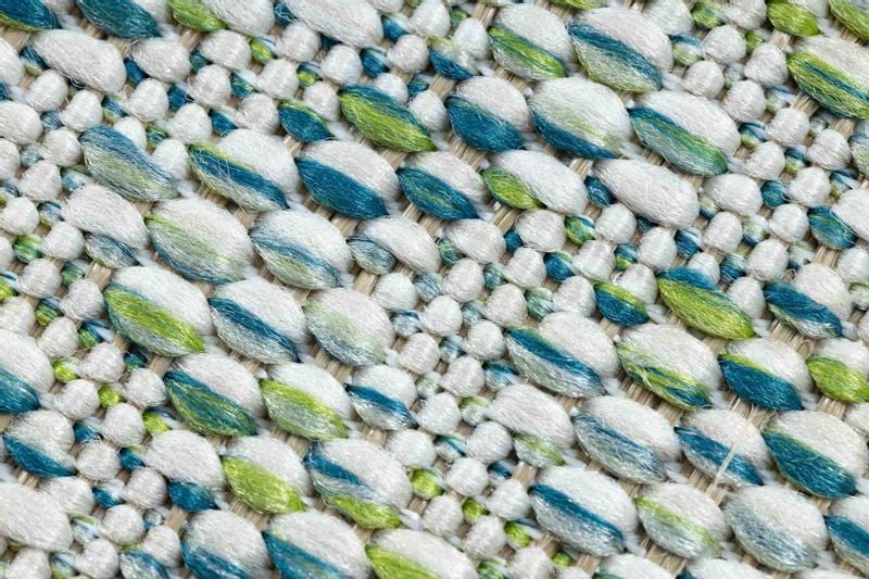 RUG/LU/VINEA/RHOMBUS/GREEN+BLUE/80x150 zdjęcie 6