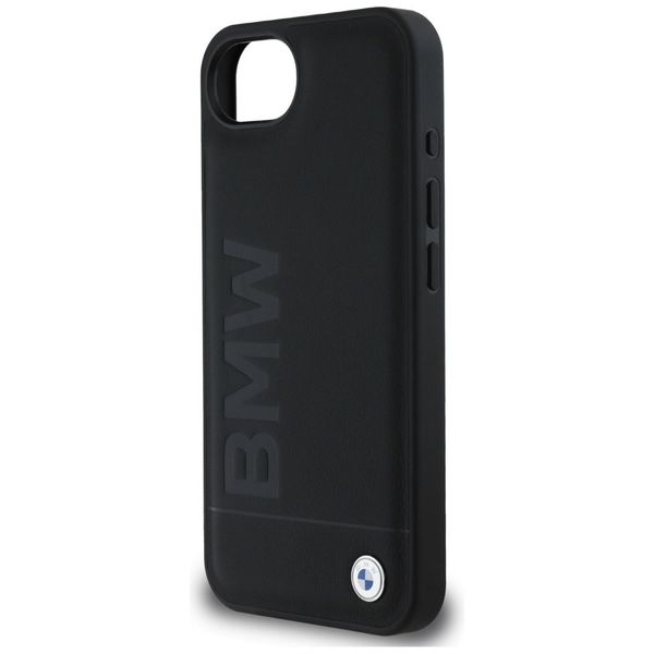 Etui BMW Leather Hot Stamp do iPhone 16e czarny zdjęcie 6