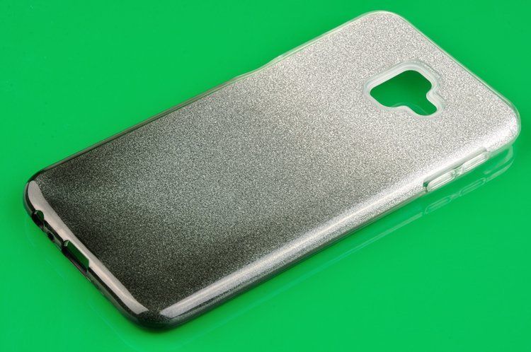 Etui brokatowe Bling do SAMSUNG GALAXY J6+ / J6 Plus J610 czarny zdjęcie 3