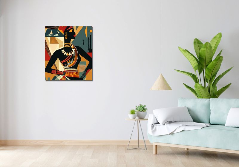 Obraz 60x70cm Afrykańska Mozaika zdjęcie 2
