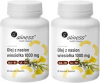 ALINESS Olej z nasion wiesiołka 1000 mg KWASY OMEGA GLA 2x90 kapsułek