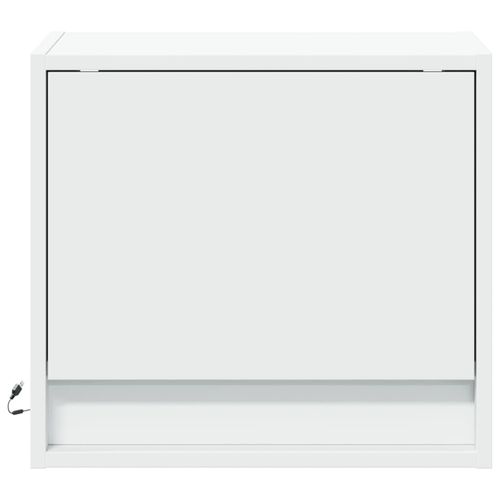 Wisząca szafka nocna z podświetleniem LED, biała na Arena.pl